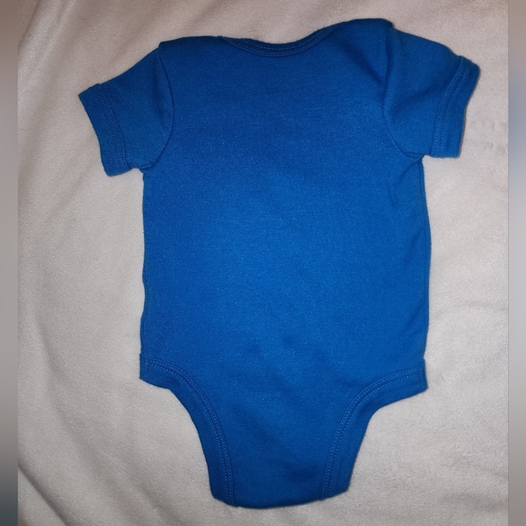 Tonka- 0-3M- Tonka construction truck/ dirt/ boys- one piece- blue/teal s.s. - Picture 3 of 3